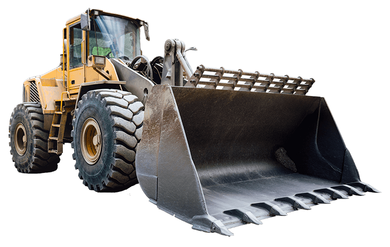 Wheel loader with a large bucket